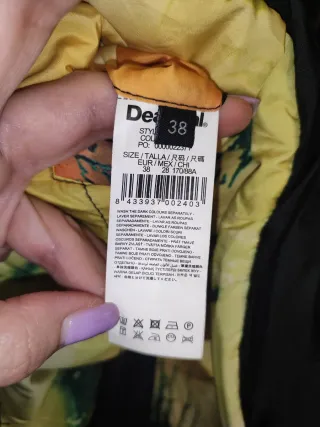 Chaqueta reversible Desigual Talla M