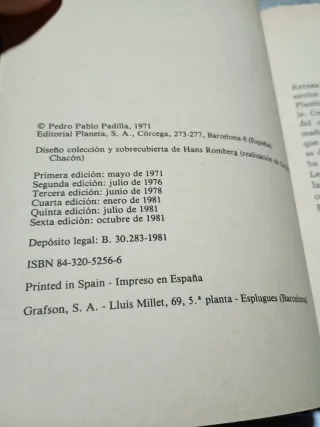 Del ático al entresuelo, Pedro Padilla 1981