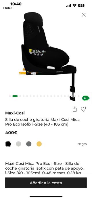 Silla coche bebé Asalvo Isofix