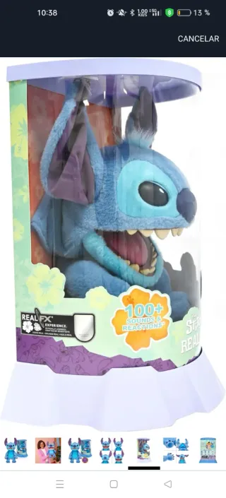 Disney Stitch Puppetronic marioneta