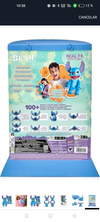 Disney Stitch Puppetronic marioneta