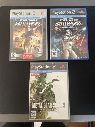 Juegos PS2: Star Wars Battlefront y Metal Gear Sol