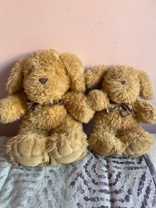 2 Peluches Perrito Marrón
