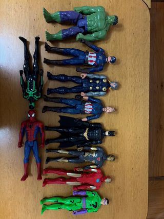 Lote 7 Muñecos Marvel Originales