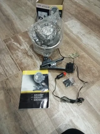 Ventilador Coche 12V 17cm nuevo