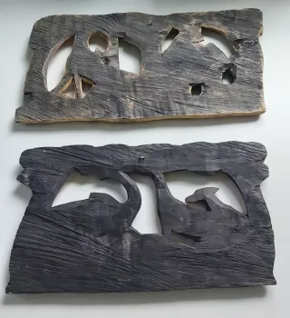 Cuadros africanos madera tallados a mano