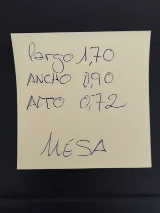 Mesa de salón grande y 6 sillas