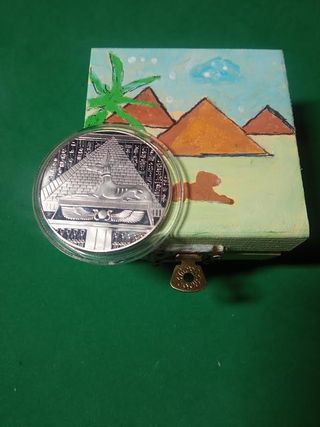 Medalla Egipcia Anubis Balanza