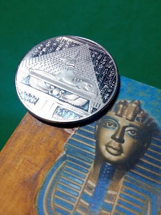 Medalla Egipcia Anubis Balanza