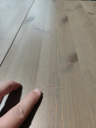 Mesa de comedor extensible de madera