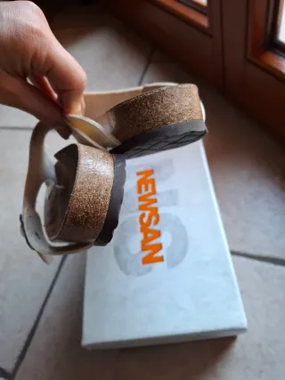 Newsan sandali ortopedici infradito bianchi 37
