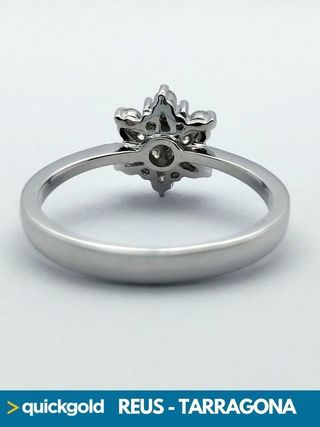 RV1178 ANILLO ORO 18K ROSETON 3.24GR T15/55