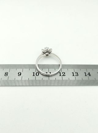 RV1178 ANILLO ORO 18K ROSETON 3.24GR T15/55