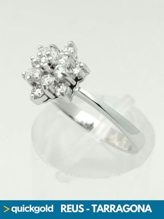 RV1178 ANILLO ORO 18K ROSETON 3.24GR T15/55