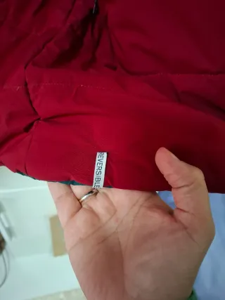 Chaquetón reversible Makarthy verde y rojo