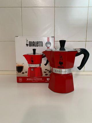 Caffettiera Bialetti Moka Express 3 tazze Rossa