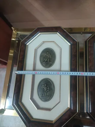 Juego de 2 Cuadros Decorativos Octogonales