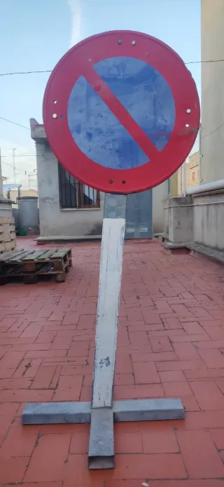 2 Señales de Prohibido Aparcar Portátil