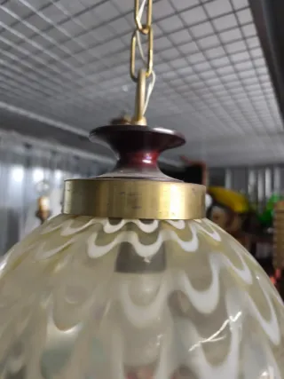 Lámpara Murano Mid-Century Modern. Cristal soplado