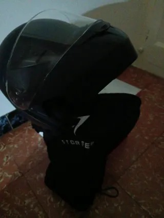 Casco Moto Mujer Talla S Negro