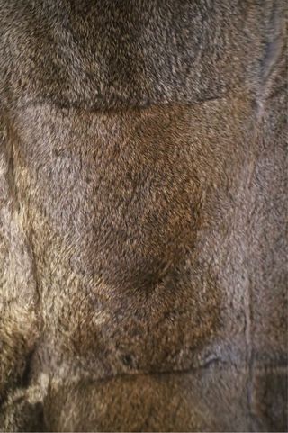 Cazadora con capucha pelo de conejo