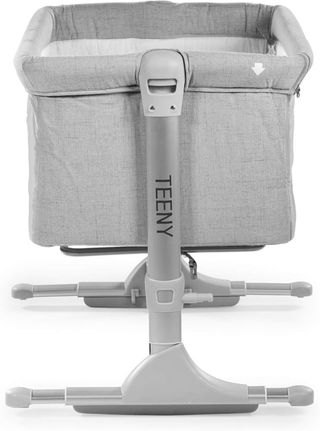 Minicuna colecho gris con mosquitera