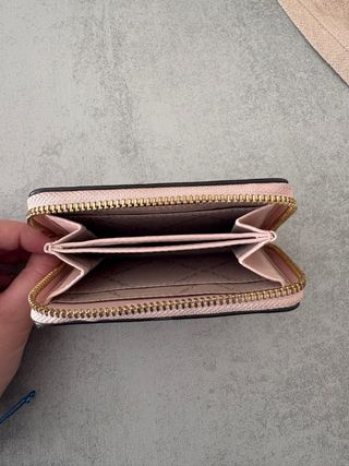 Monedero Michael Kors Beige y Rosa