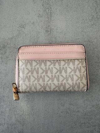 Monedero Michael Kors Beige y Rosa
