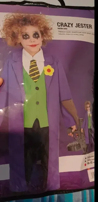 Disfraz Joker niño Talla 10-12