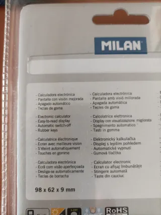 Estuche escolar y regalo calculadora milan