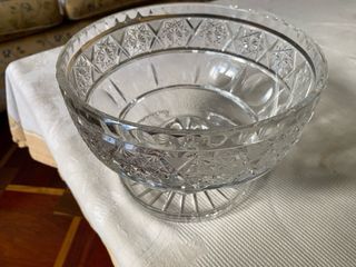 Zuppiera cristallo con 6 coppe