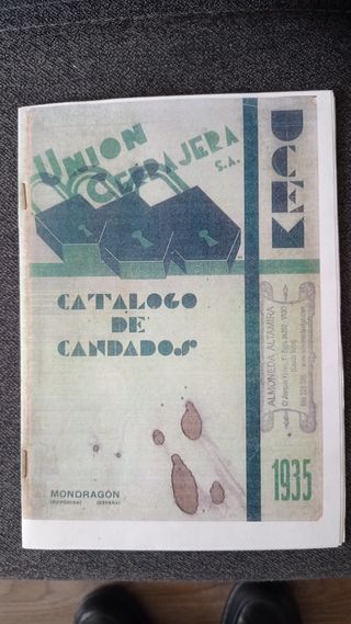 Candado U.C.E.M. Año 1935 Nº 1280