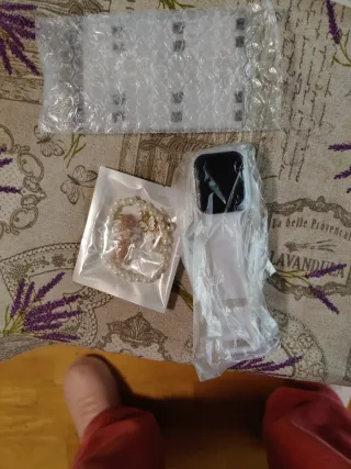 Regalo de fiestas reloj con colgante pendientes .