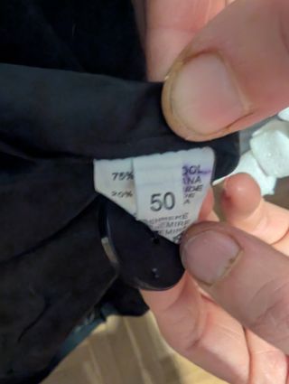 Cappotto in lana e cashmere con collo in pelliccia