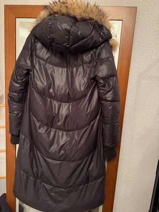 Chaquetón Zaitegui Negro Largo con Capucha