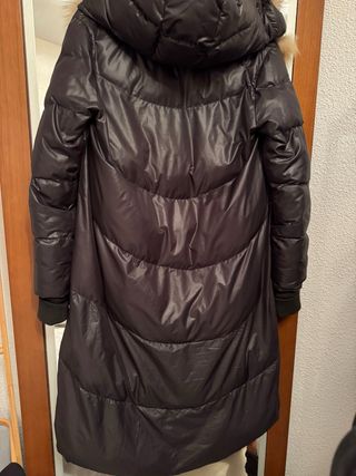 Chaquetón Zaitegui Negro Largo con Capucha