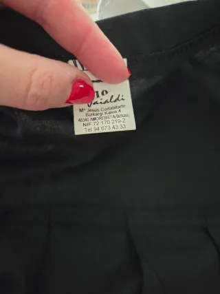 Traje de blusa, Vasco, casero. Talla 10