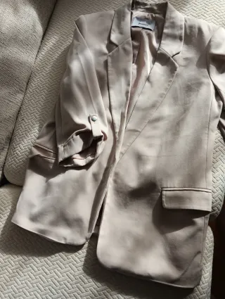 Chaqueta de vestir beige