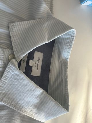 Camisa Pepe Jeans Slim Rayas Azul y Blanco