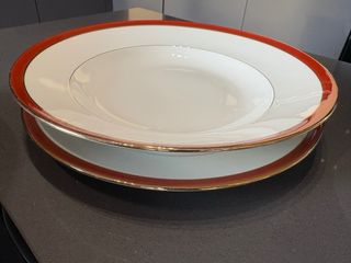 Juego antiguo de 18 platos de porcelana Limoges