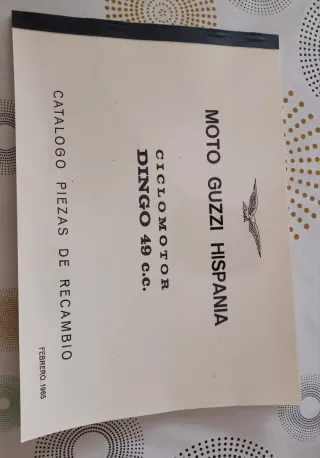 Catálogo Guzzi Dingo 49cc Febrero 1965