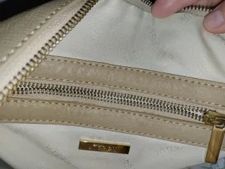 Bolso Uterqüe Beige Piel