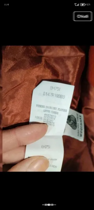 Cappotto in 100% Lana Vergine, rosso con cartellin