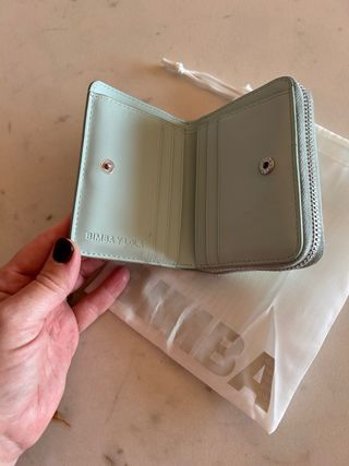 Monedero Bimba y Lola verde cocodrilo