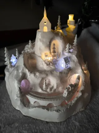 Aldeia Natal com Iluminação USB 5v