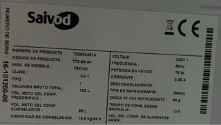 Congelatore Saivod bianco da 102 litri