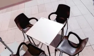 Conjunto mesa y 4 sillas exterior