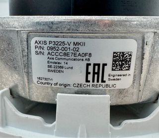 Axis P3225-V Mk II Cámara IP Interior - 5 disp.