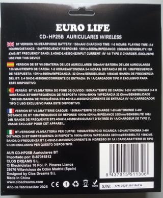 Auriculares Bluetooth 5.0 Nuevos