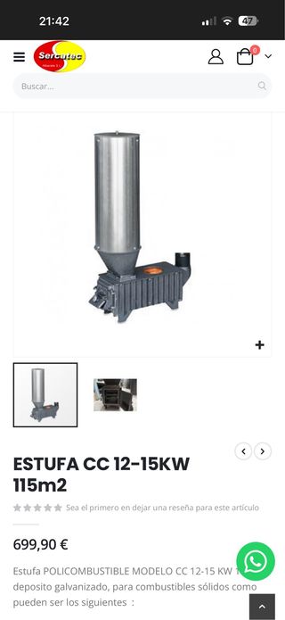 Estufa Tomas CC Policombustible